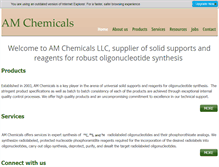 Tablet Screenshot of amchemicals.com